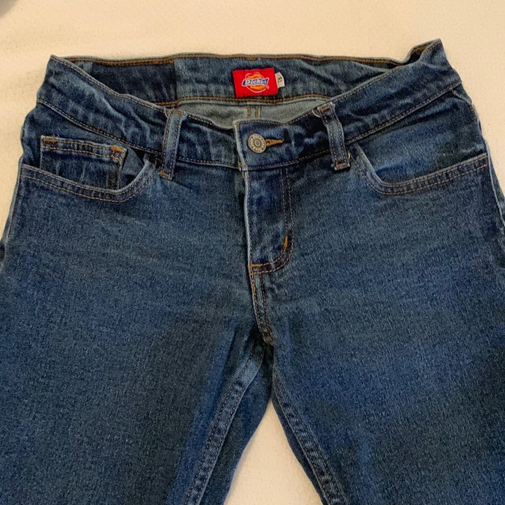 Vintage Dickies Low-Rise Blue Jeans Cuffed